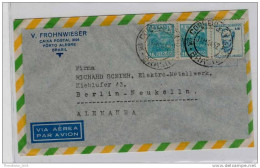 Lettera Busta Brasile-Brasil-letter- Cover - Briefe- Posta Aerea Anni '50 (of '50s)-Air Mail-to Berlin - Posta Aerea