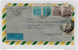 Lettera Busta Brasile-Brasil-letter- Cover - Briefe- Posta Aerea Anni '50 (of '50s)-Air Mail-to Berlin - Posta Aerea