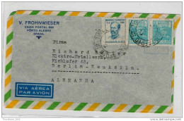 Lettera Busta Brasile-Brasil-letter- Cover - Briefe- Posta Aerea Anni '50 (of '50s)-Air Mail-to Berlin - Posta Aerea