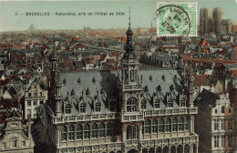 BELGIQUE - Bruxelles - Panorama - Pris De L'hôtel De Ville - Carte Postale Ancienne - Multi-vues, Vues Panoramiques