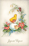 FETES & VOEUX - Joyeuses Pâques - Poussin - Œuf - Carte Postale Ancienne - Pâques