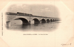 N°119961 -cpa Chalonnes Sur Loire -le Pont De Laleu Avec Train- - Structures