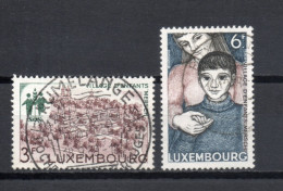 LUXEMBOURG    N° 726 + 727     OBLITERES   COTE 0.50€    VILLAGE D'ENFANTS - Used Stamps