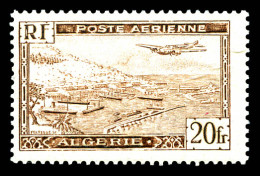 Poste Aérienne N°4A, Avion Survolant La Rade D'Alger Type II, TB  Qualité: **  Cote: 300 Euros - Luftpost