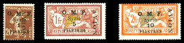 N°7/9, Série De 1921, Les 3 Valeurs TTB (signé Brun/certificat)  Qualité: *  Cote: 695 Euros - Airmail