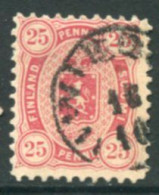 FINLAND 1879 25 P. Perforated 11 Used  Michel 17 Ay - Usados