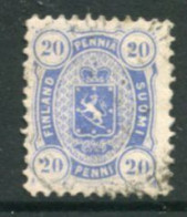 FINLAND 1875 20 P. Perforated 11 Used  Michel 16 Ayb - Usados