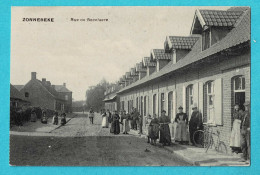 * Zonnebeke (bij Ieper - West Vlaanderen) * Rue De Becelaere, Beselarestraat, Animée, Unique, TOP, Zeldzaam - Zonnebeke