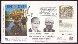 Nations-Unies, Enveloppe Du 9 Janvier 1991 à Genève " Crise Du Golfe " - Autres & Non Classés