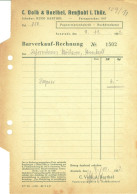 Arnstadt Thüringen 1952 Rechnung " C.Volk & Barthel Papierwarenfabrik U Buchdruckerei " - Printing & Stationeries