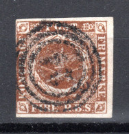 DÄNEMARK, 1851 Freimarke Kroninsignien Im Lorbeerkranz, Gestempelt - Used Stamps