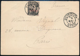 Francia Posta Szíriában 1903 Levél "BEYROUTH" - Paris - Other & Unclassified