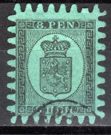 Finnland, 1866 Freimarke Wappen, Gestempelt - Usados