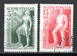 FINNLAND, 1949, 50 Jahre Finnische Arbeiterbewegung, Gestempelt - Usati