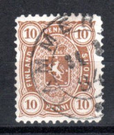 FINNLAND, 1875, Freimarke Wappen, Gestempelt - Usados