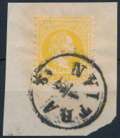 1867 2kr Sötétsárga, Kivágáson / Dark Yellow, On Cutting "NYITRA" Certificate: Goller - Autres & Non Classés