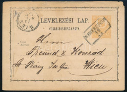 1872 2kr Díjjegyes Levelezőlap / PS-card "ÉRSEKÚJVÁR" - "WIEN" - Altri & Non Classificati