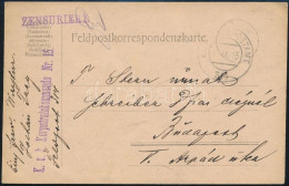 1915 Tábori Posta Levelezőlap "K.u.k. Korpstrainkommando Nr. 15." + "FP 314" - Autres & Non Classés
