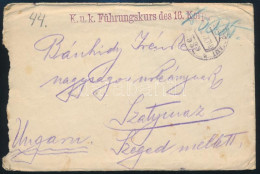 1915 Tábori Posta Levél / Field Post Cover "K.u.K. Führungskurs Des 16. Korps" + "EP 532" - Autres & Non Classés