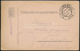 1915 Tábori Posta Levelezőlap "K.u.k. KORPSTR. KOMMANDO" + "FP 506" - Altri & Non Classificati