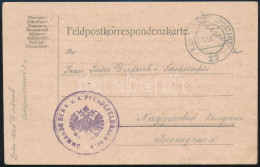 1915 Tábori Posta Levelezőlap, "KOMMANDO DER K.u.k. PFERDEFELDBAHN Nr. 4" + "HFP 22" - Other & Unclassified