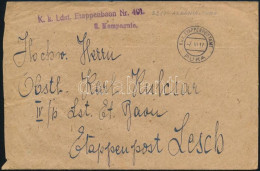 1917 Tábori Posta Levél "K.k. Ldst. Etappenbaon Nr. 491" + "EP PUKA" - Other & Unclassified