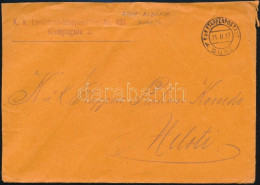 1917 Tábori Posta Levél "K.k. Landsturm-Etappen-Baon No.423. Kompagnie 2." + "EP DURZ B" - Other & Unclassified