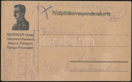 1918 Tábori Lap / Field Postcard Zöld / Green "K.u.K. Luftfahrtruppen Ballonkompagnie Nr 11" + FP 582" - Altri & Non Classificati