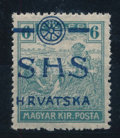 ** SHS 1918 Arató 6f Eltérő, Károly Típusú Felülnyomással. Signed: Bodor. Certificate: Zrinjscak - Other & Unclassified