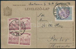 1922 Levelezőlap 2.400K Bérmentesítéssel Szlovákiába - Other & Unclassified