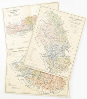 Vármegye Térképek, 3 Db Erdélyi Vármegye ,Torda-aranyos, Csík, Udvarhely, Egy Két Ragasztónyommal Ca 1920 - Autres & Non Classés