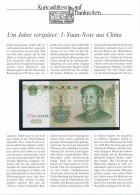 Kína 1999. 1Y Német Nyelvű Leírással T:I China 1999. 1 Yuan With German Description C:UNC Krause P#895 - Ohne Zuordnung