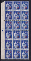 D 742 / N° 482 BLOC DE 18 SURCHAGE DEPLCEE NEUF** - Unused Stamps