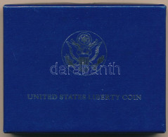 Amerikai Egyesült Államok 1986P 1$ Ag "Szabadság-szobor" Kapszulában, Karton Dísztokban T:UNC  USA 1986P 1 Dollar Ag "St - Non Classés