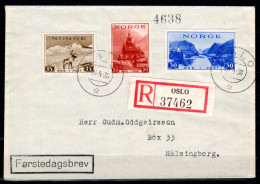 NORWEGEN, 1938, Fremdenverkehr, FDC - Lettres & Documents