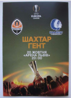 Official VIP Programme Europa League 2016-17 Shakhtar Ukraine - K.A.A. Gent Belgium - Books