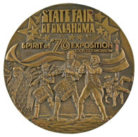 Amerikai Egyesült Államok 1976. "Oklahoma Állami Vásár" Bronz Emlékérem (70mm) T:AU USA 1976. "Oklahoma State Fair" Bron - Non Classés