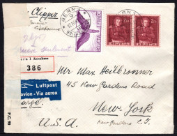 SCHWEIZ, 1941 Historische Bilder Joachim Forrer, Doppelprägung, Auf Flugbrief - Variétés