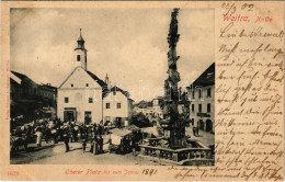 T2/T3 1902 Weitra, Oberer Platz / Square, Market (fl) - Non Classés