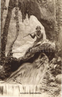 * T2 Source Enchantee / Erotic Nude Lady, Flute Playing Shepherd, Sculptochromie Art Postcard S: D. Mastroianni - Non Classés