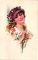 ** T2 Lady With Flowers, Erkal No. 301/b. S: Usabal - Unclassified