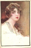 T3 Lady, Italian Art Postcard, Anna & Gasparini 356-5. S: Corbella (wet Corner) - Non Classés