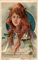 T4 Red Hair Girl, Bruno Bürger & Ottillie No. 2255. Litho (b) - Non Classés