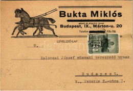 T2/T3 1947 Bukta Miklós Gépszíj és Szíjgyártó üzeme Reklám. Budapest, Márton U. 20. - Non Classés