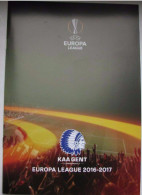 Official Programme Europa League 2016-17 K.A.A. Gent Belgium - Shakhtar Ukraine - Books