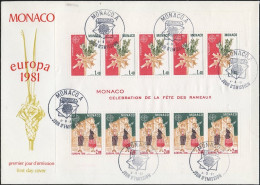 Europa CEPT 1981 Monaco FDC1 Y&T N°BF19 - Michel N°B17 - 1981