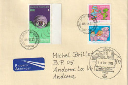 'Eye' Of The Balor ( Irish Mythology) Letter 2023 Ireland To Andorra, With Illustrated Arrival Andorra Postmark - Lettres & Documents