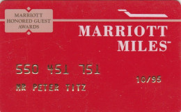 CARTA SERVIZI MARRIOTT MILES (CK7350 - Andere & Zonder Classificatie