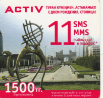 PREPAID PHONE CARD KAZAKISTAN-FORMA QUADRATA (CK7310 - Kazajstán