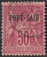 French Offices Port Said 1899 Sc 12 Yt 15 Used Hinge Thin Type II - Oblitérés